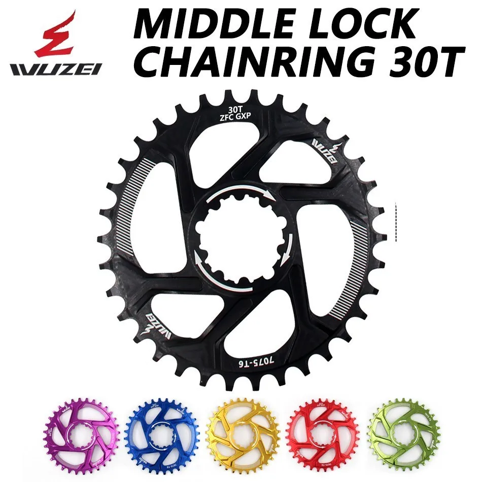 WUZEI دراجة Chainwheel 30 T ضيق واسعة دراجة Chainring ل GXP XX1 X9 XO X01 CNC AL7075 Crankset دراجة أجزاء WUZEI دراجة Chainwheel 30 T ضيق واسعة دراجة Chainring ل GXP XX1 X9 XO X01 CNC AL7075 Crankset دراجة أجزاء