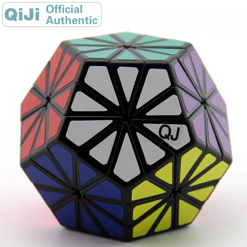 

QiJi Chrysanthemum Magic Cube QJ Megaminxeds Cubo Magico Professional Neo Speed Cube Puzzle Antistress Fidget Toys For Children