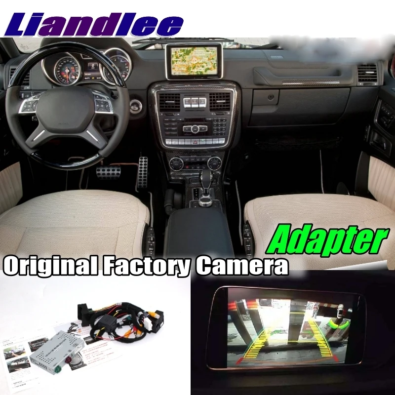 

Liandlee Car Reverse Rear Back Up Camera Interface Adapter Decoder Kits For Mercedes Benz G MB W463 463 NTG System Upgrade