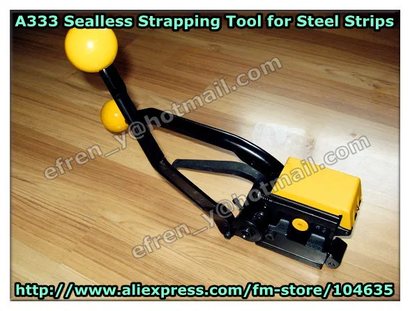 

Free shipping !Lowest Factory Price A333 Manual Steel Band Strapping Tool Wihout Seals Packing machine for 13-19mm Metal Strap
