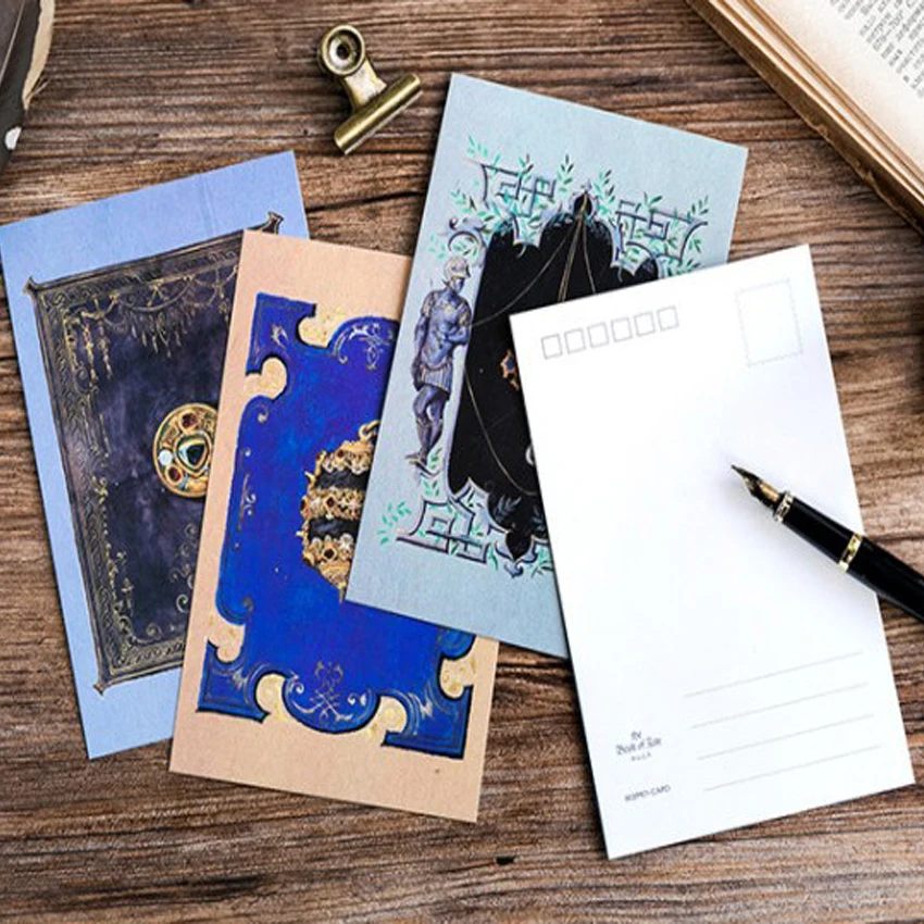 4 упаковки/партия, оригинальные открытки, книга предназначения, карточки для сообщений в коробке, хорошее качество