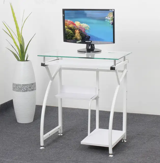 Internet Magazin China May 65cm Glass Desktop Computer Desk Study