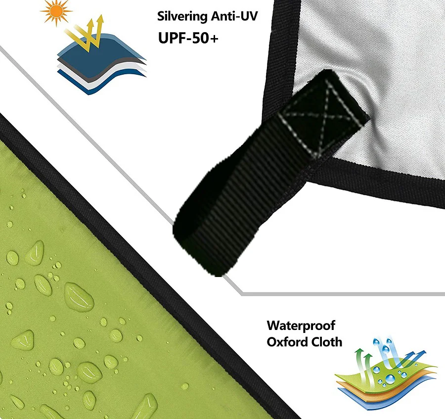 3 м x 4 пляжное солнцезащитное укрытие брезент водонепроницаемый тент