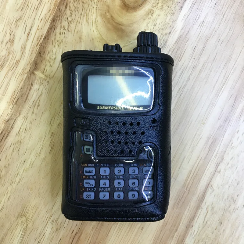 CSC-91 кожаный мягкий чехол держатель для YAESU VX-6R VX-6E walkie talkie