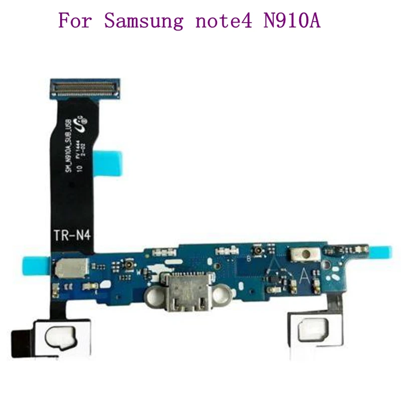 Шлейф ЗАРЯДКА через usb Порты и разъёмы w/Mic для samsung Galaxy Note4 N9100 N910A N910F