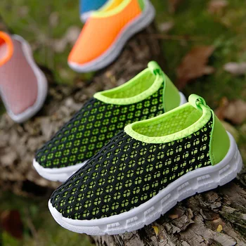 

MHYONS 2019 Spring and autumn Candy colors Mesh shoes Slip-On mixed Color Sandals Children Kids Girls Boys Unisex Size 24-36