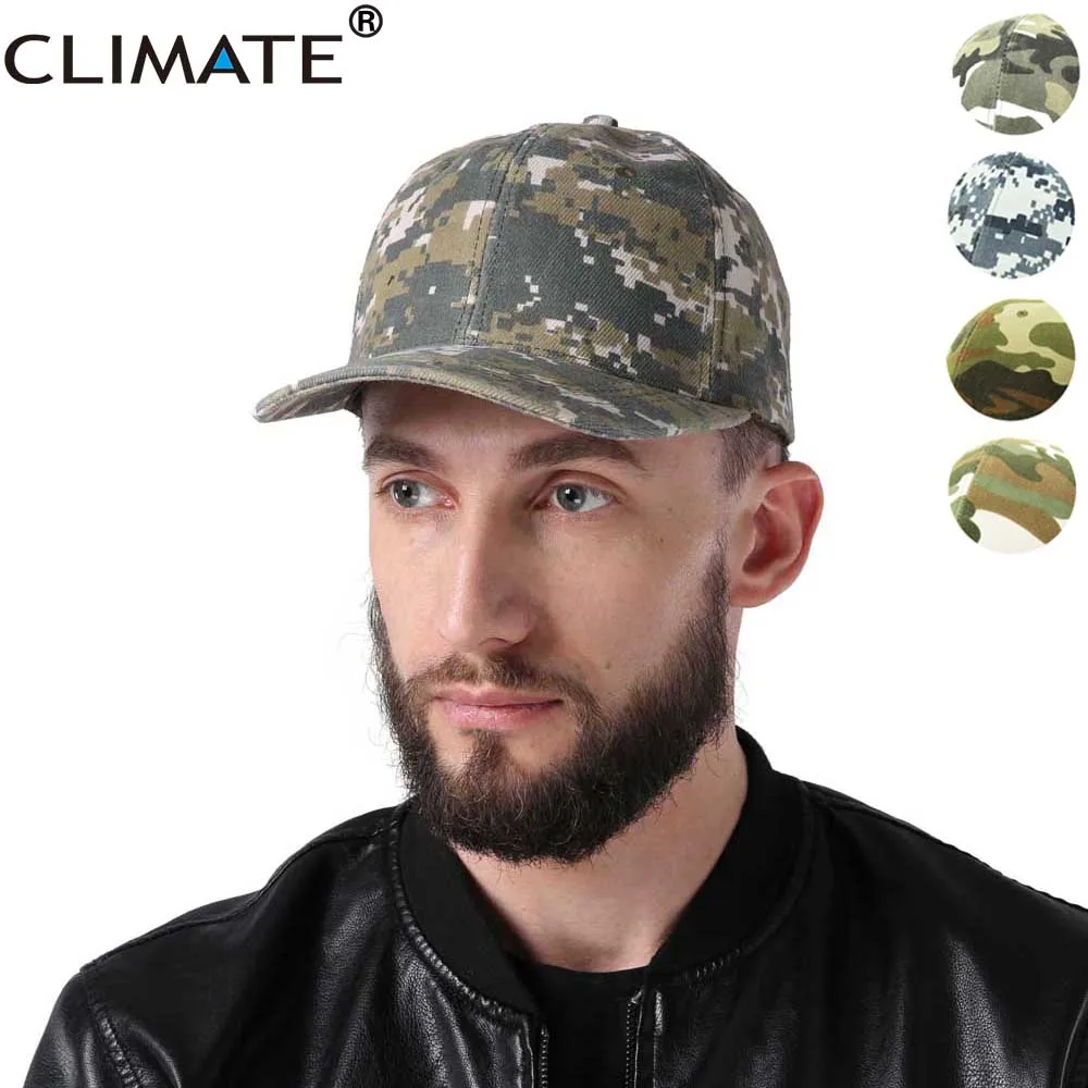 CLIMATE Men Camouflage Army Cap Hunting Meisai disguise Cool Baseball