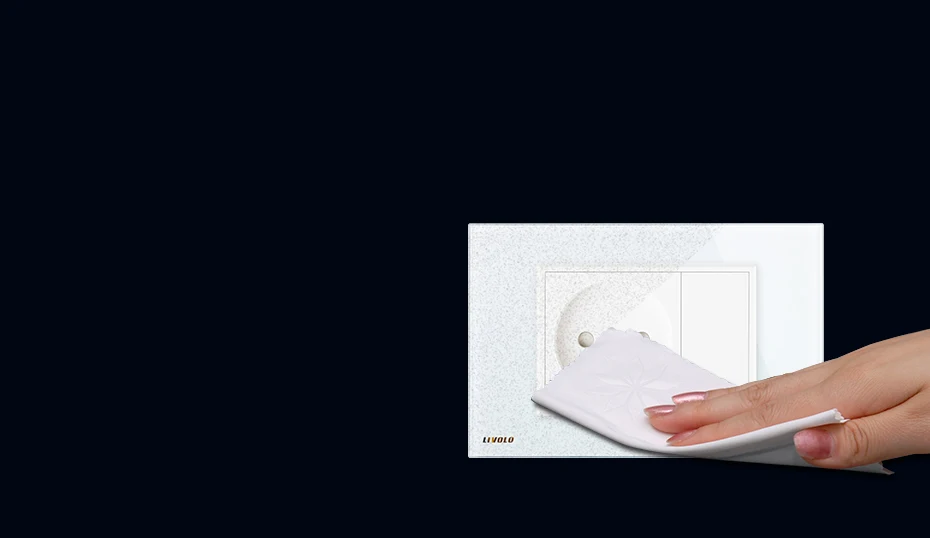 Livolo Israel розетка датчик, белый/черный кристалл стеклянная панель, AC 110~ 250 В 16A стены питания Israel розетка, VL-C9C1IL-11/12