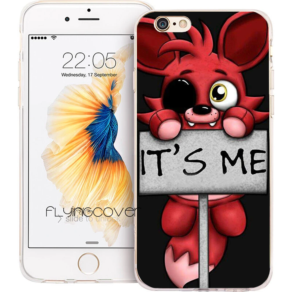 Coque FNAF плюшевый Foxy чехол для телефона s iPhone 10X7 8 6 6S Plus 5S 5 SE 5C 4S 4 iPod Touch Чехол