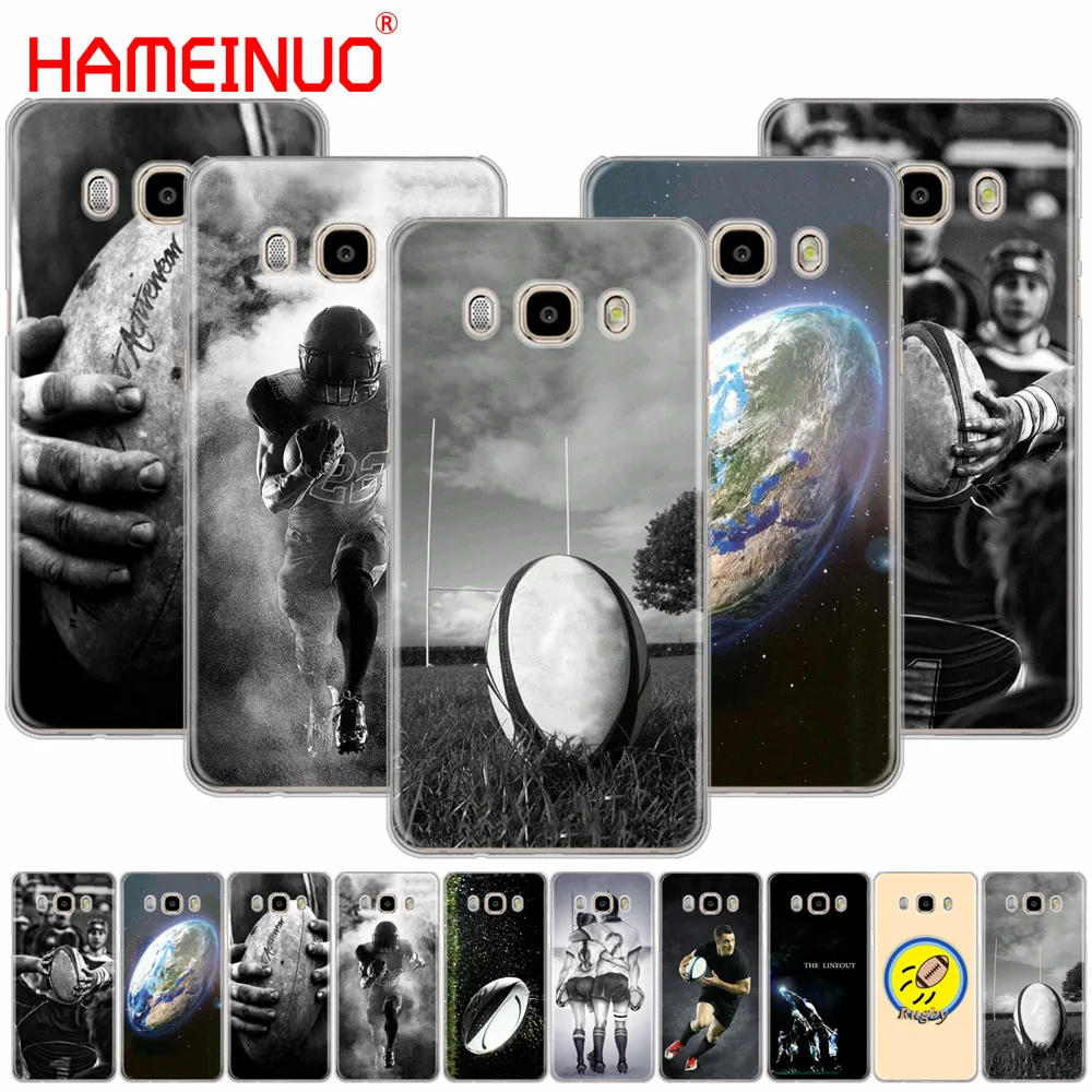 HAMEINUO الرجبي الكرة الرياضة غطاء الهاتف حالة لسامسونج غالاكسي J1 J2 J3 J5 J7 البسيطة الآس 2016 2015 رئيس