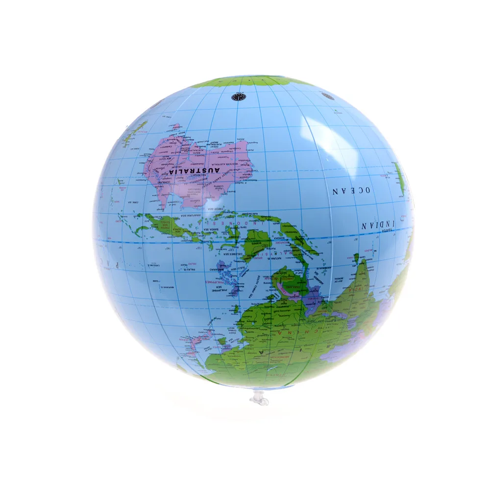 

Great 1PCS New Funny 40CM Beach Ball Early Educational Inflatable Earth World Geography Globe Map Balloon Toy