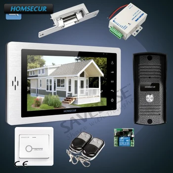 

HOMSECUR 7" Hands-free Wired Video Door Phone Intercom with Electric Locks Compatible for Easy Unlocking