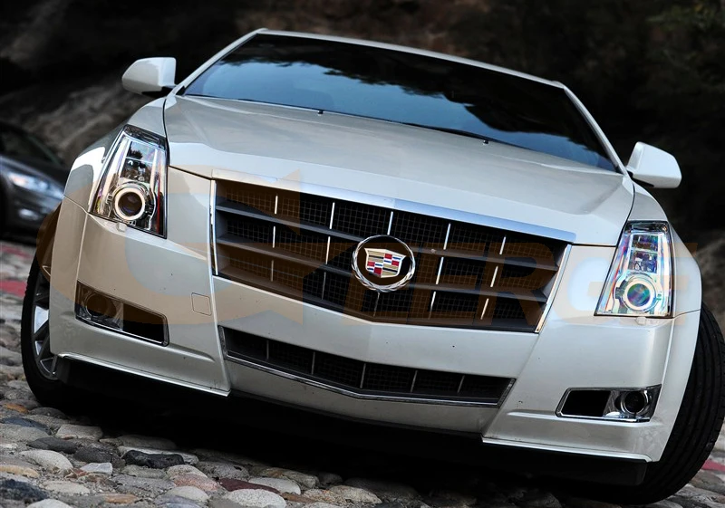 Для Cadillac CTS 2008 2009 2010 2011 2013 ксенон отличное Ангельские глазки ультра яркие красные/зеленые/с холодным катодом(CCFL) Ангельские глазки комплект Halo Кольцо