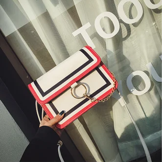 

by dhl or ems 100pcs 2017 new round ring chain bag envelope bag leisure Women Bag Satchel all-match simple temperament