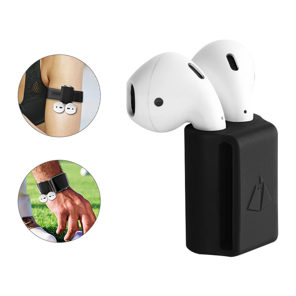 For Headset Watch Band Holder Anti-lost Fastening Straps Silicone Carrying Case Cover Apple Earphone | Электроника