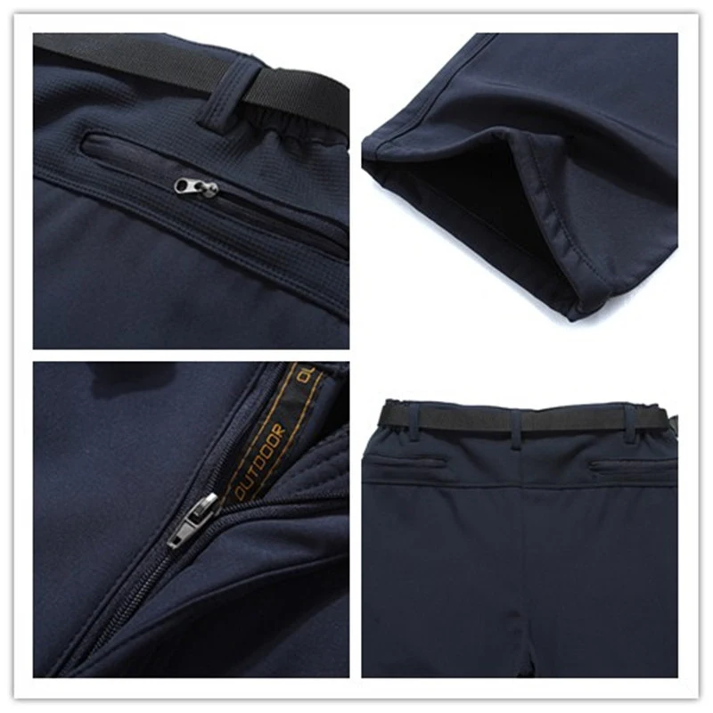Mountainskin hombres Invierno Polar Fleece Softshell pantalones al aire libre deporte Camping Trekking escalada esquí pantalones masculinos MA049 Mountainskin hombres Invierno Polar Fleece Softshell pantalones al aire libre deporte Camping Trekking escalada esquí pantalones masculinos MA049