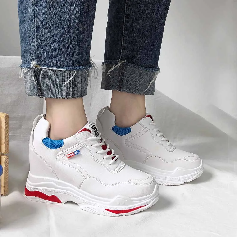 

Women Shoes Summer Running Shoes Espadrilles Shoes Lace-Up Ugly Shoes Footwear White Mixed Colour Zapatos De Mujer De Moda 2019