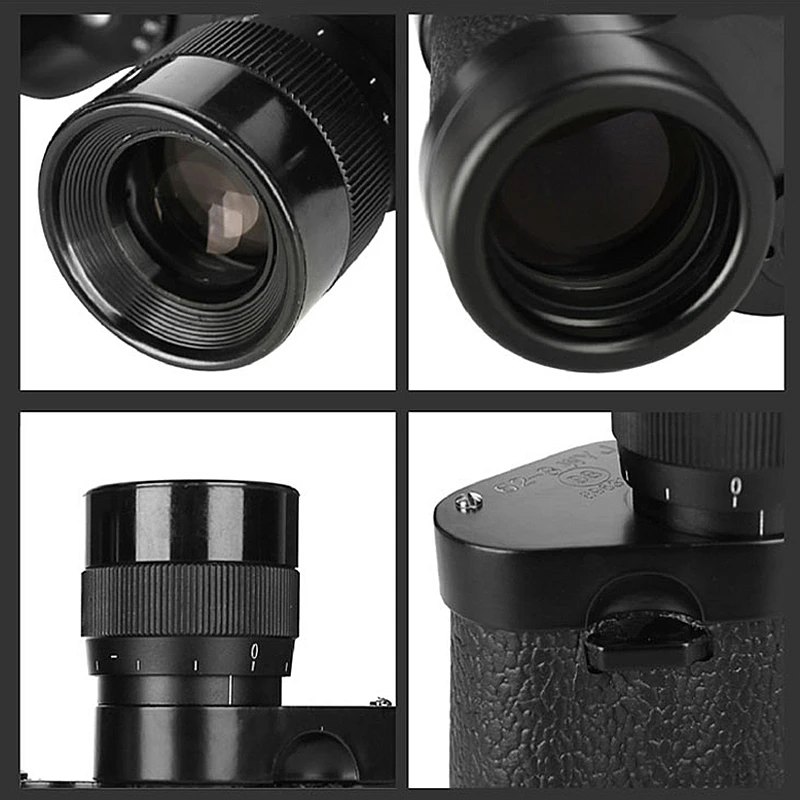 Мощный Военный бинокль 8X30 HD высококачественный с кожаным чехлом для охоты ночным