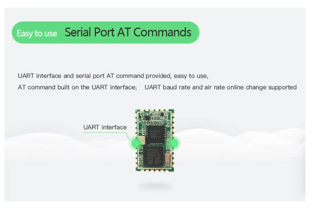 RAK811 низкая мощность Lora Модуль UART к последовательному AT Command модуль беспроводной связи LORAWAN протокол частота 868/915 MHZQ107