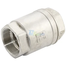 MEGAIRON BSPT " DN32 нержавеющая сталь SS316 обратный клапан 1000 WOG резьба в линии пружина вертикальный инструмент управления