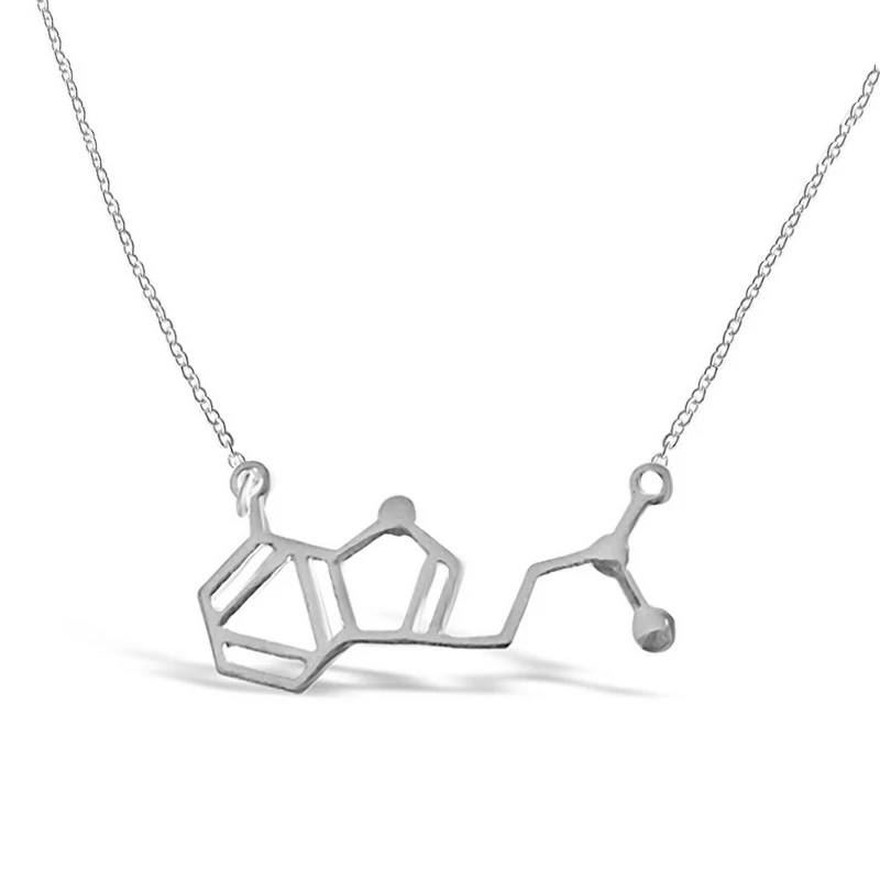 Ожерелье с подвеской Everfast химическое строение 1 шт.|science necklace|pendant necklacenecklace science |