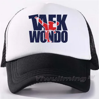 

New Summer Trucker Caps taekwondo Cool Summer Black Adult Cool Baseball Mesh Net Trucker Caps Hat for Men Adjustable