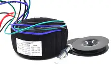 GZLOZONE 200W Black Cloth Toroid Transformer 200VA 2X115V For Amplifier 17V-0-17V 12V-0-12V