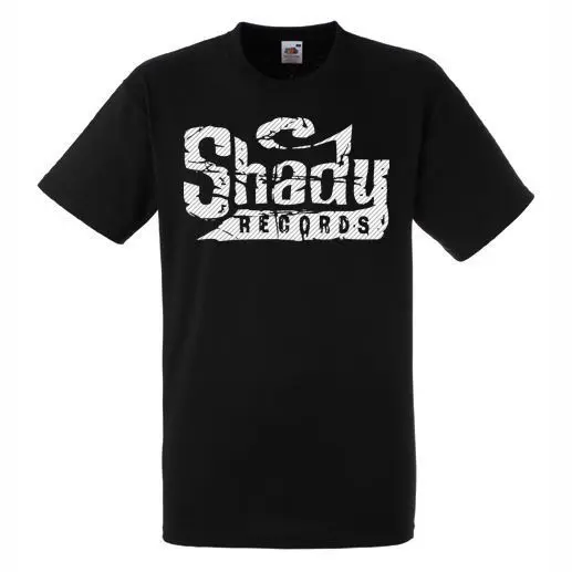 Shady Records Logo Black New T-shirt Rock Band Shirt Printed T Summer Men'S top tee T-Shirt Fashion | Мужская одежда