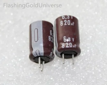 

Free shipping 6.3V820UF 820UF 6.3V Electrolytic capacitor Size: 8X12 best quality New origina