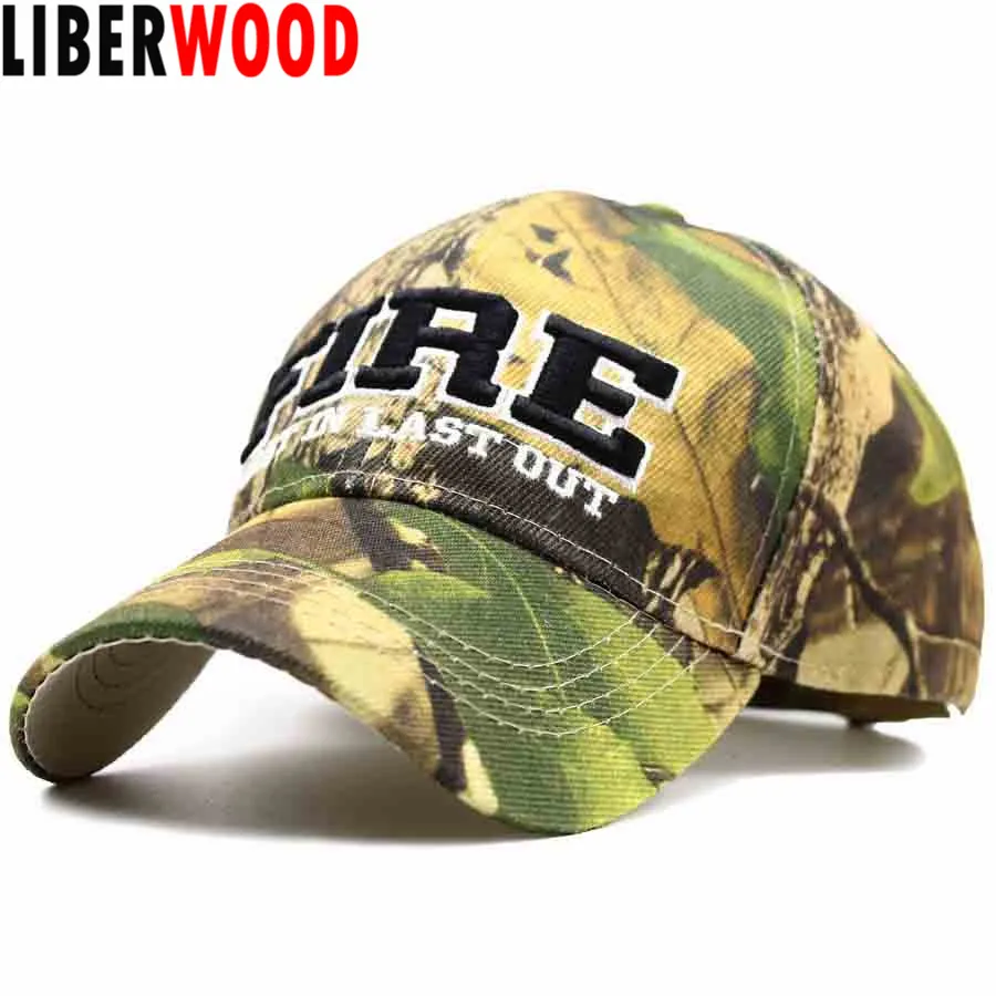 LIBERWOOD FIRE DEPART men T FIRST IN Long OUT Кепка кепка для пожаротушения джунгли Лесной цвет
