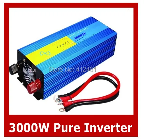 

3000W 12/24/48VDC to 120/220/230/240VAC Digital Display Pure Sine wave Solar Inverter,50Hz Or 60Hz Off Grid Inverter