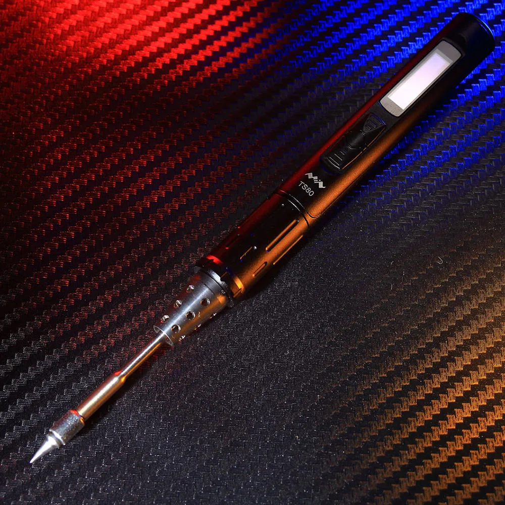 Новейший OLED мини TS80 умный паяльник цифровой usb type-C паяльная Ручка инструмент Прямая поставка