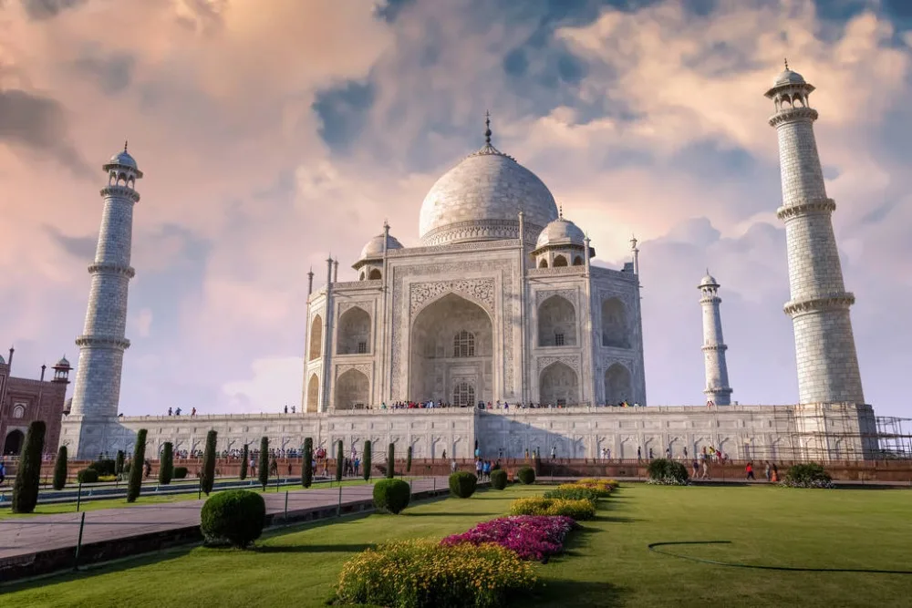 Алмазные мини строительные кирпичики город архитектурные Land marks Taj Mahal дворца 3D модель Детская обучающая игрушка