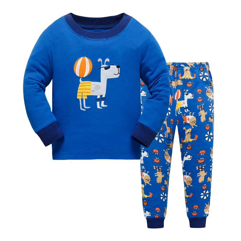 New Cartoon Kids dogs Pajamas Set Boys Long Sleeve Spring Autumn