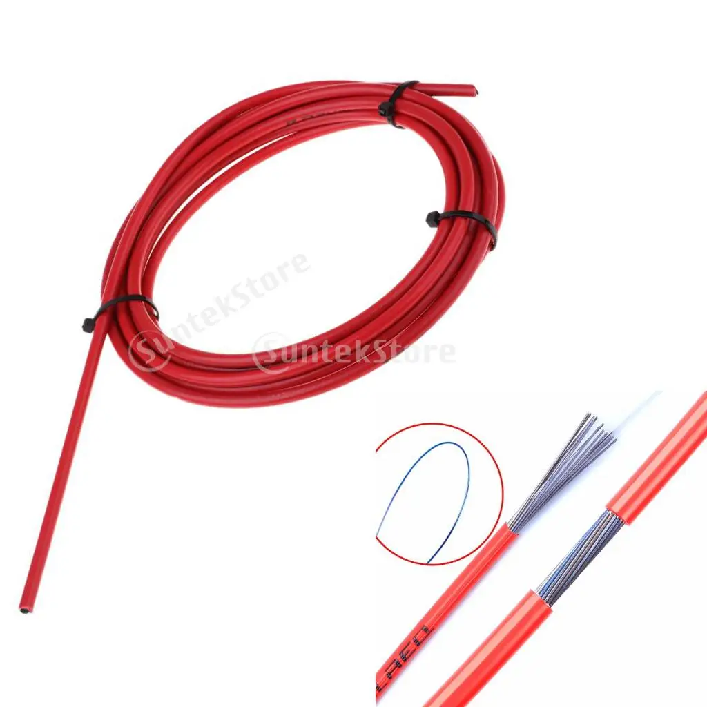 9.7 ft/Roll MTB Road Bike Bicycle Derailleur Shift Cable Housing Hose Cover End Caps Tips Crimps Durable & High Toughness.