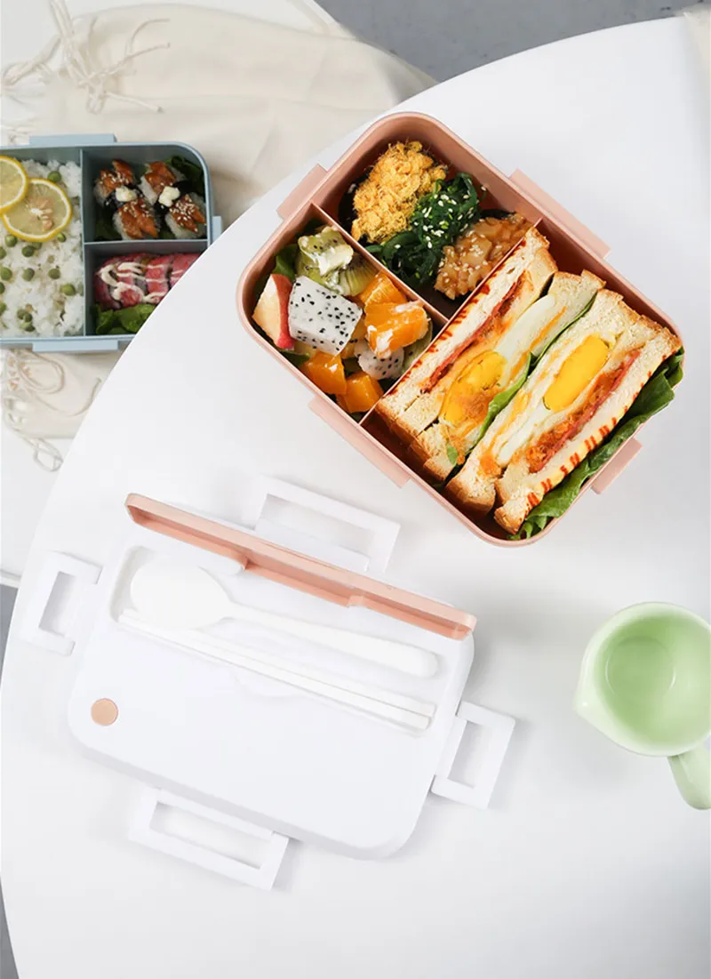Microwave Packed Lunch Box Partition Storage Lunchbox Children's Food Boxes Portable Food Bento Box Container For Lunch (1)