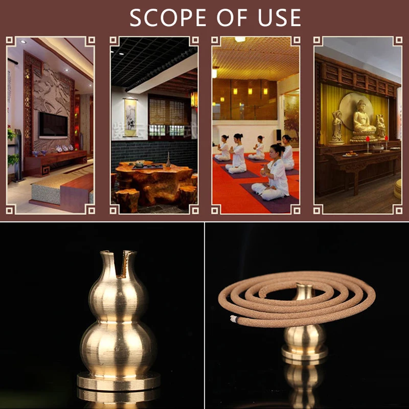 Incense Holder Metal Stick Coil Incense Holder Plate Burner Ash Catcher Joss-stick Holder Backflow Incense Burner