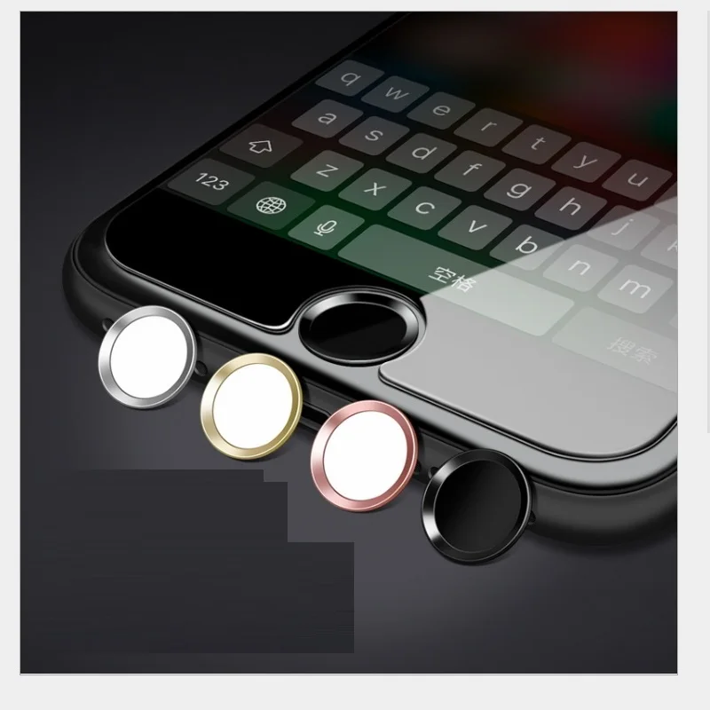 2 шт., для iPhone 8, алюминиевая, сенсорная, ID, домашняя кнопка, наклейка для iPhone 6, 6 S, 7, 8 Plus, SE, iPad, отпечаток пальца, сенсорный ключ, защитная наклейка s