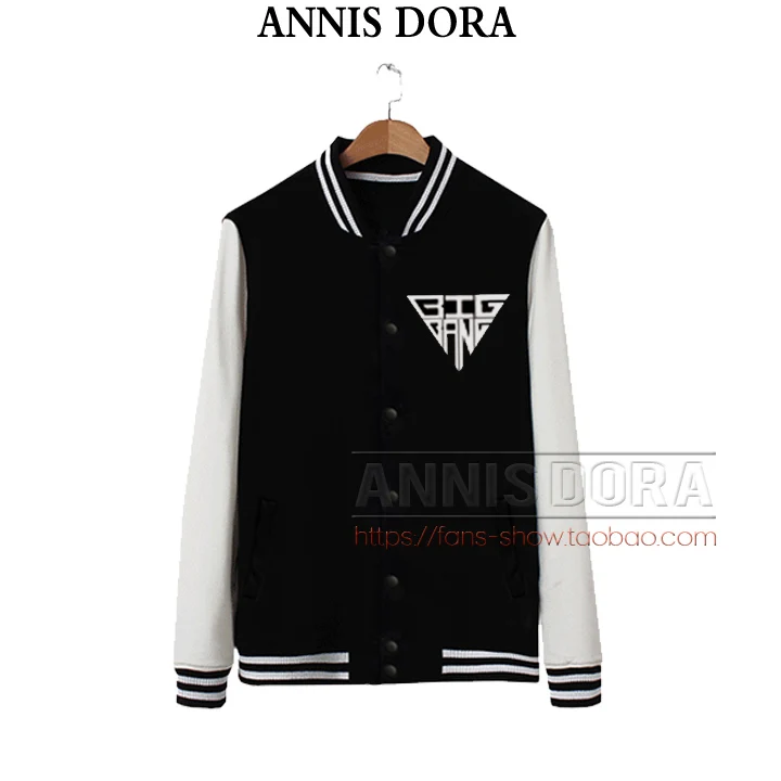 Бейсбольная куртка с логотипом BigBang ALIVE GDragon TaeYang DaeSung|baseball jacket|jacket jacketlogo jacket |