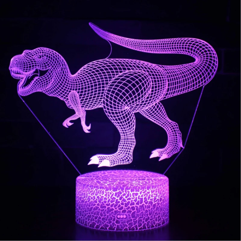 

3d Led Night Light Lamp Dinosaur 7 Color Changing Home Decoration Animal Light Birthday Gift for Child Kids Baby Nightlight