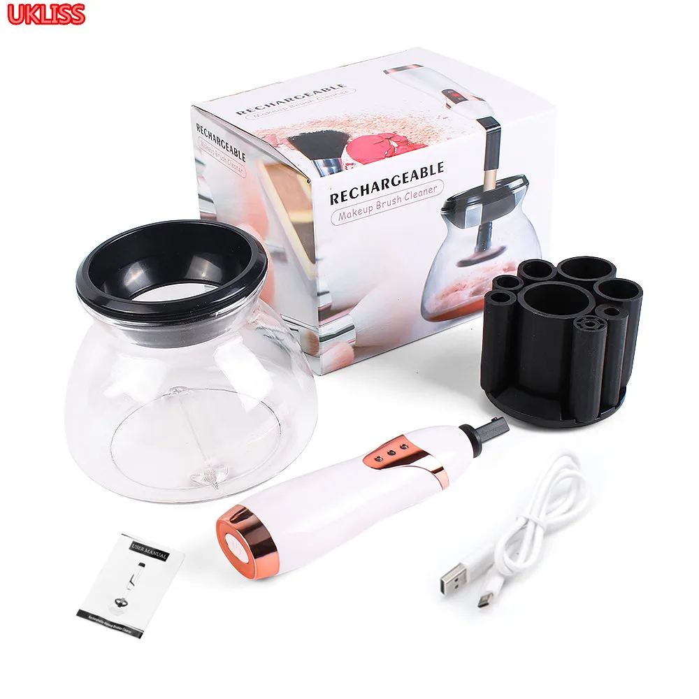 

Only 150pcs for this price Automatic Makeup Brush Cleaner and Dryer Make up Brushes Cleaning Washing Tools USB Rechargeable