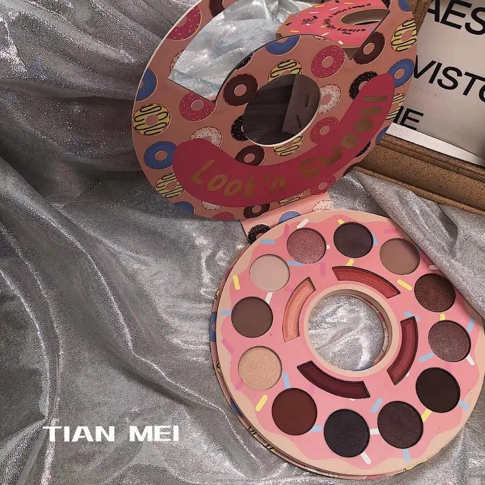 2019 Фэнтези пончик 16 цветов матовая палитра теней для век макияж пигментированная