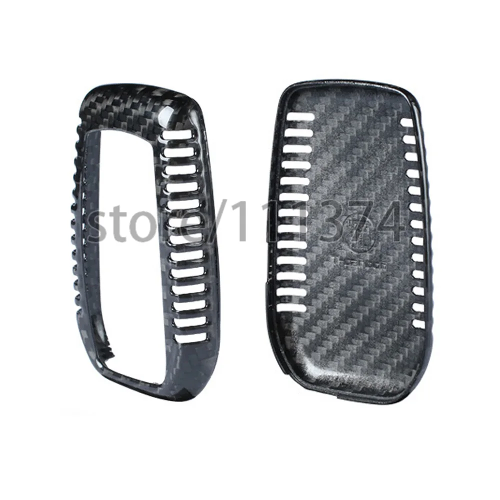 

Nulla Genuine Carbon Fiber Car Auto Remote Key Shell Fob Holder Case Cover For Toyota Highlander RAV4 Camry Car Styling Sticker