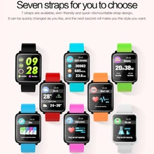 DHL M28 Водонепроницаемый Smart WatchHeart ритма Смарт Группа поддержки Мониторинг Артериального Давления погоду push Фитнес браслет