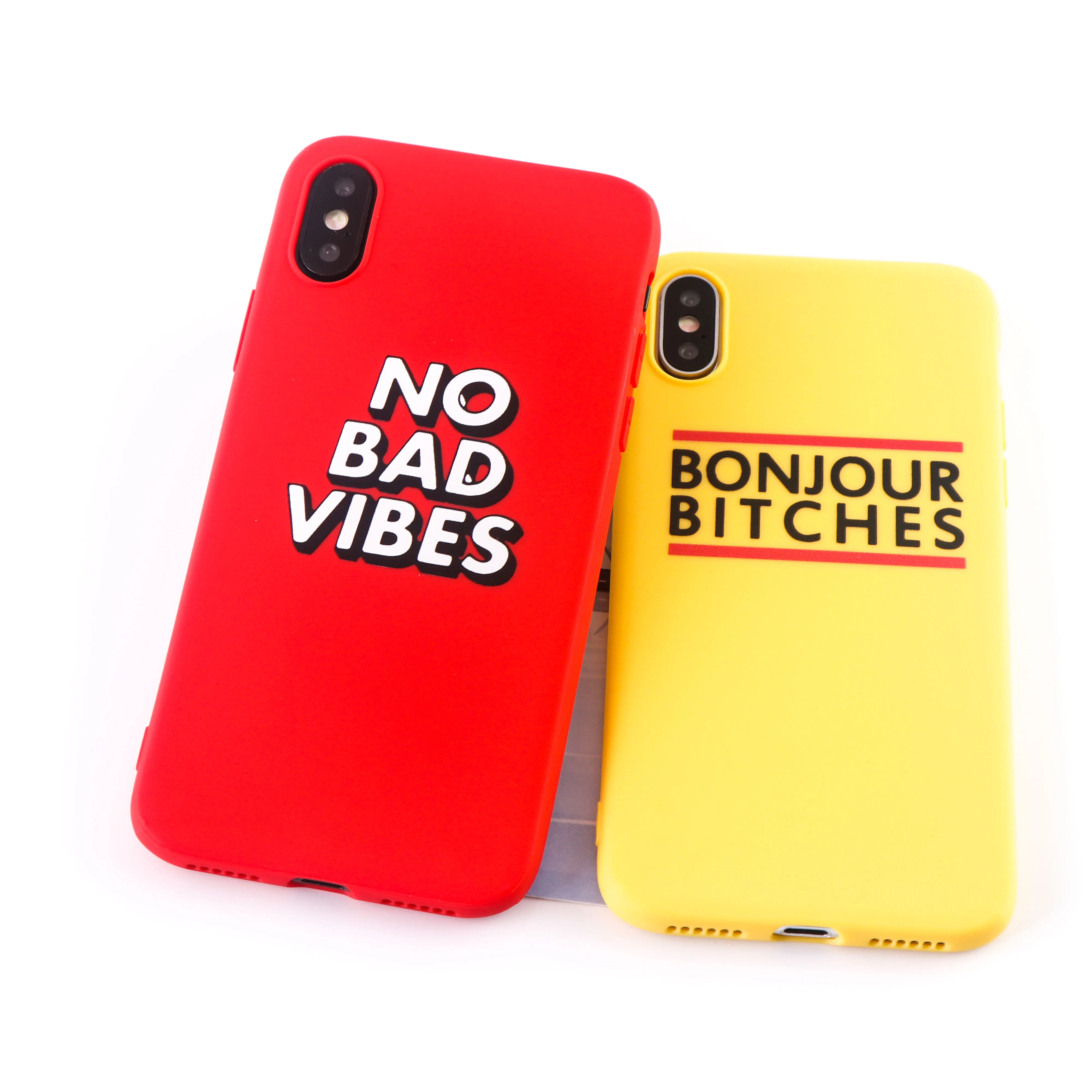 No Bad Vibes чехол для телефона для iPhone X XS XR Max 8 7 6 S plus 11 Pro MAX чехол s Мягкий силиконовый чехол для мобильных телефонов