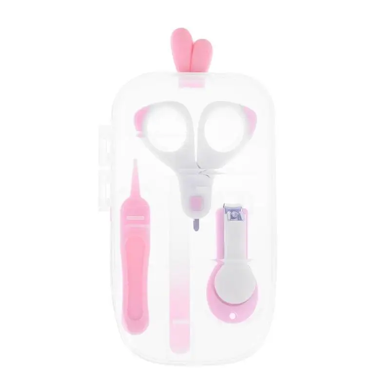 4pcs/set Baby Nail Care Kits Cute Mini Finger Toe Clipper Scissors Cutter Nail File Tweezers Safety Manicure Baby Care 4pcs/set Baby Nail Care Kits Cute Mini Finger Toe Clipper Scissors Cutter Nail File Tweezers Safety Manicure Baby Care