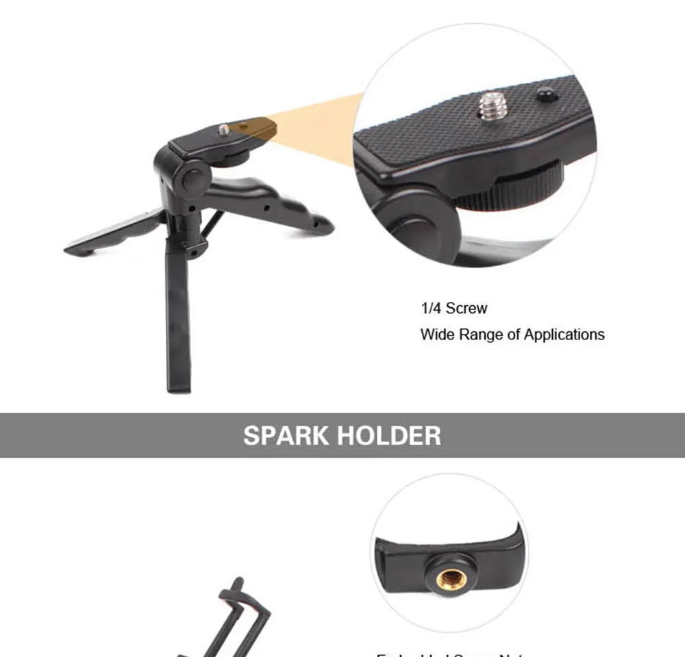 Кронштейн для крепления мобильного телефона для DJI Spark ручные стабилизаторы аксессуары для стабилизаторов камеры штатив держатель адаптер быстросъемные части