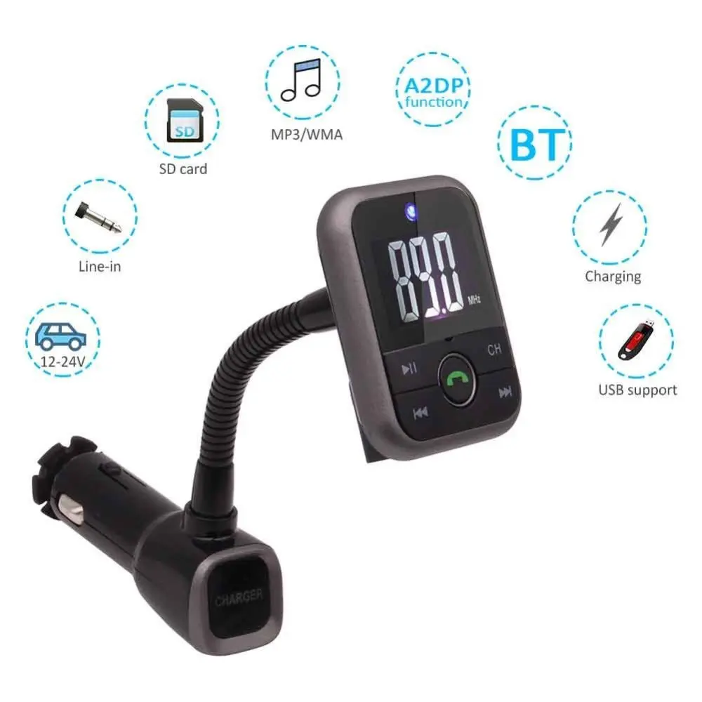 Wireless Car Kit FM Transmitter Modulator Bluetooth Hands Free Car