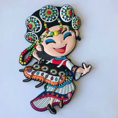 China Minorities Fridge Magnet Sticker Naxi Yunnan Lijiang Travel Souvenir | Дом и сад