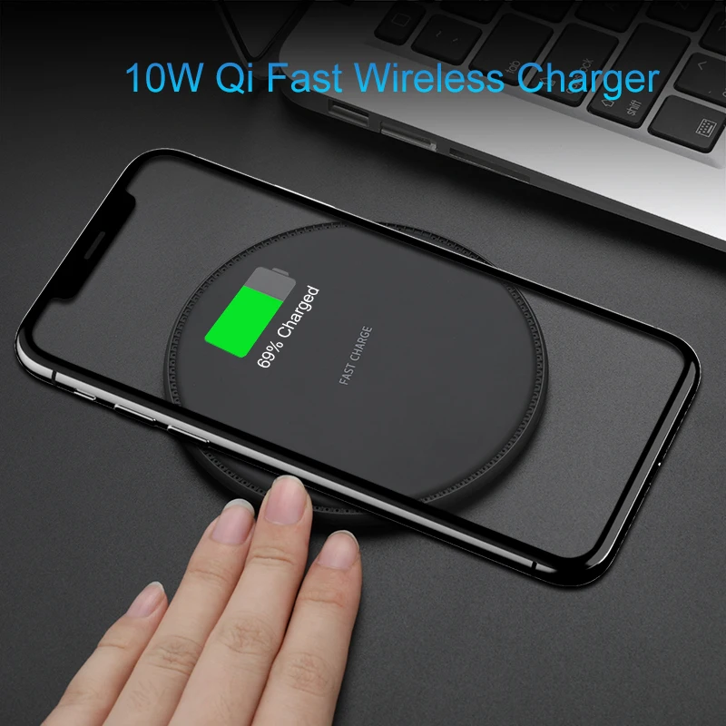 SeenDa 10W Qi Wireless Charger for iPhone X Fast Wireless Charging for Samsung S8 USB Charging Pad for Mobile Phone Accessories SeenDa 10W Qi Wireless Charger for iPhone X Fast Wireless Charging for Samsung S8 USB Charging Pad for Mobile Phone Accessories
